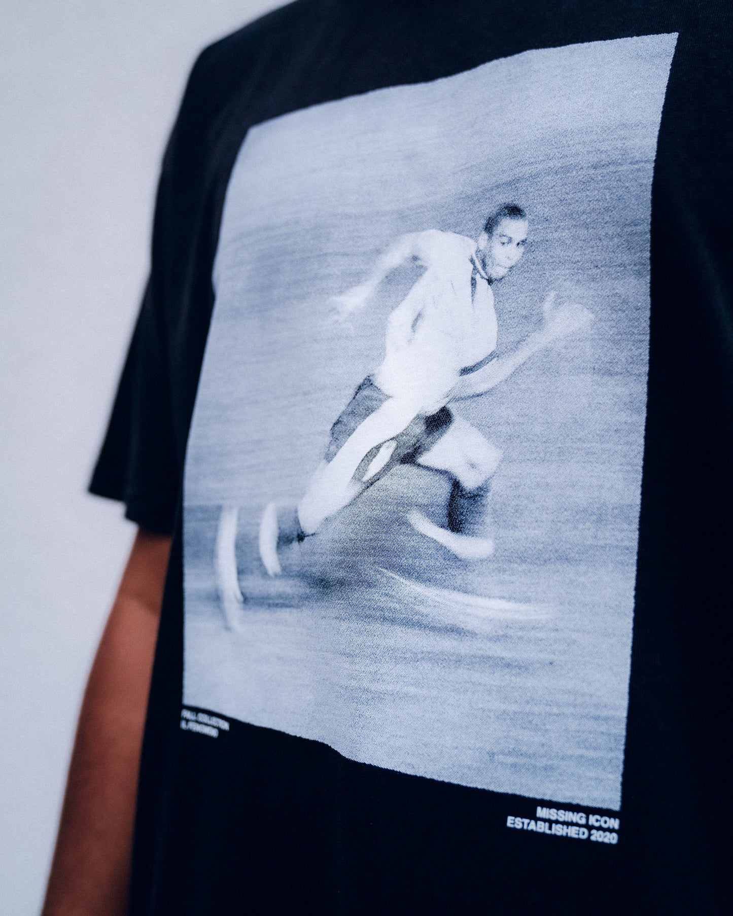 RONALDO TEE BLACK WASHED